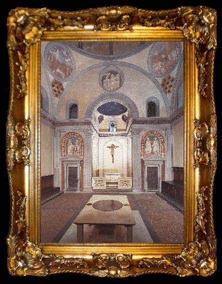 framed  BRUNELLESCHI, Filippo Old Sacristy fd, ta009-2